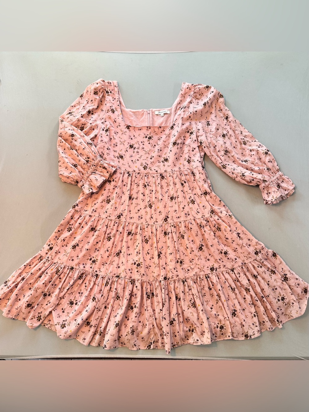 Madewell Lizzie Babydoll Dress in Fresh Sprigs size 8 floral cottagecore whimsy
